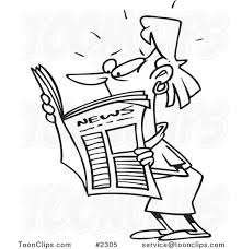 This image has an empty alt attribute; its file name is newspaper-reading-lady.jpg